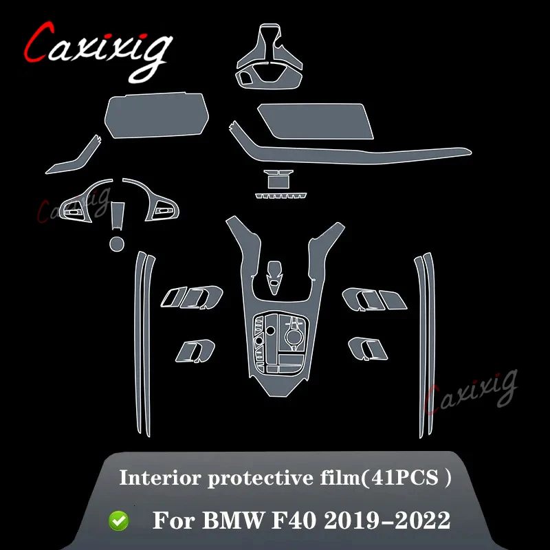 자동차 인테리어 센터 콘솔 투명 TPU 보호 필름, 스크래치 방지 수리 필름 액세서리, BMW F40 시리즈 1 2020-2022