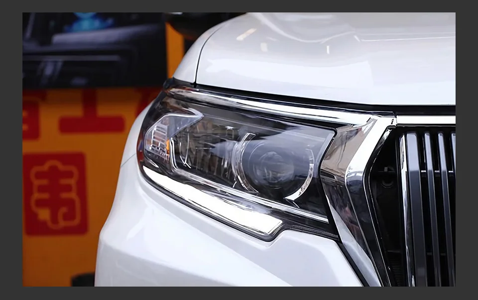 Car Head Lights Parts For New Prado 2018 2019 Cruiser LED Front Headlight Replacement DRL Daytime light Projector Facelift