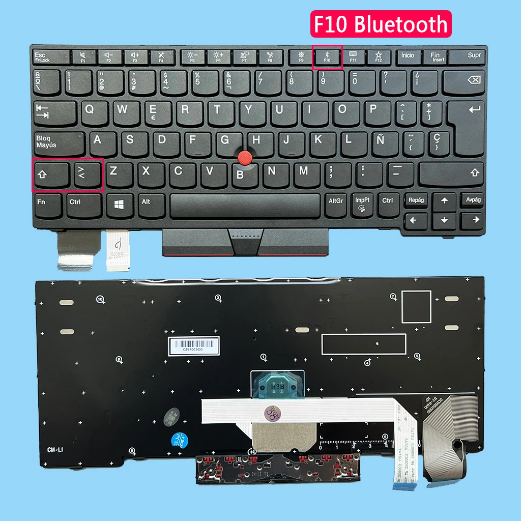 X280 Tastiera Spagnola Per Lenovo Thinkpad X280 A285 X390 X395 X13 L13 Yoga Gen 1 Gen 2 Laptop 01 Yp000 Sn20P33430 01 D00Jr