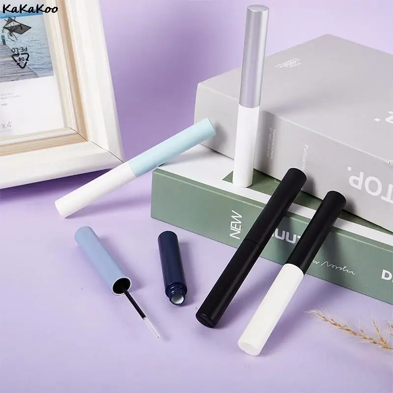 5Pcs 5ML Empty Mascara Tubes Makeup Packaging Cosmetic Sample Container Refillable Plastic Bottle With Eyelash Brush Stick