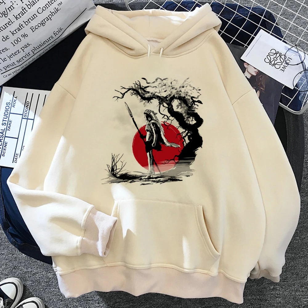 

Толстовки в стиле принцессы Mononoke, женская уличная одежда в стиле 90-х, винтажный спортивный костюм, женский японский свитер