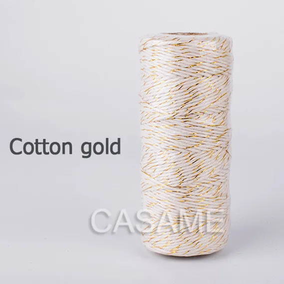 10pcs/lot gold, sliver thin-4ply Bakers twine (110Yards/spool) divine  twine, DIY bakers twine,used for party, wedding - AliExpress