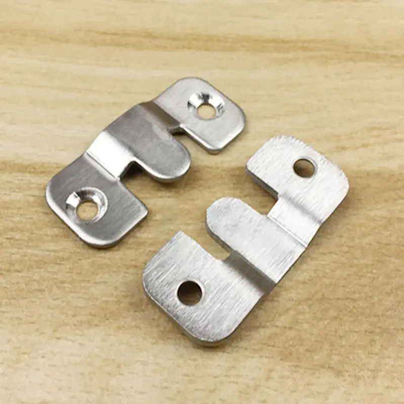 2Pcs/Set Stainless Steel Home Bed Connector Buckle Hanging Buckle Hing Furniture Frames, Gallery Picture Frame Hings Buckles