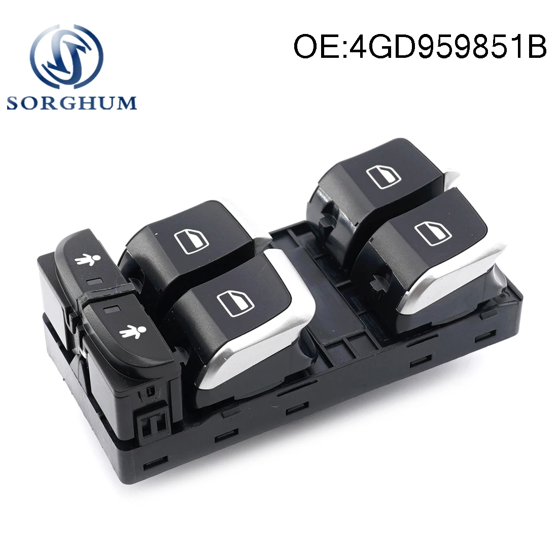 

Sorghum Chorme Master Window Switch Regulator 4GD959851B 4GD959851 4GD959851D For Audi A6 Quattro A7 Q3 RS6 RSQ3 Driver Left