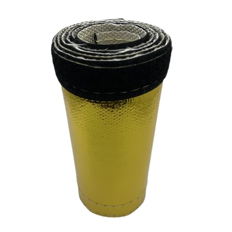 1M Inner Diameter 10/20/30/40MM Metallic Heat Shield Thermal Fire Sleeve Insulated Wire Hose Wrap Loom Tube Protect Cover heat insulation sleeve