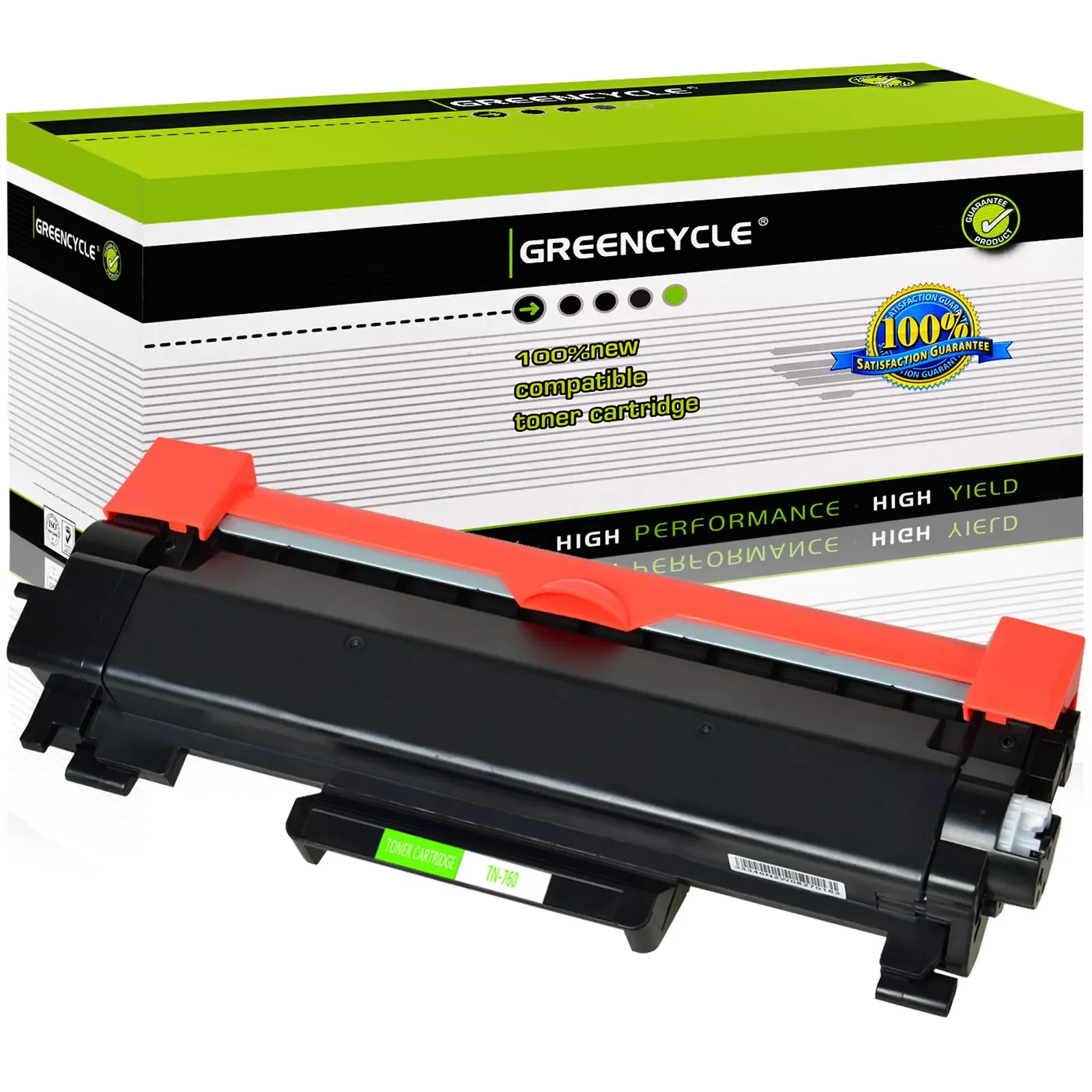 Greencycle TN760 TN730 Toner Cartridge Compatible For Brother TN-760 TN-730 with CHIP Use with DCP-L2550DW HL-L2350DW Printer