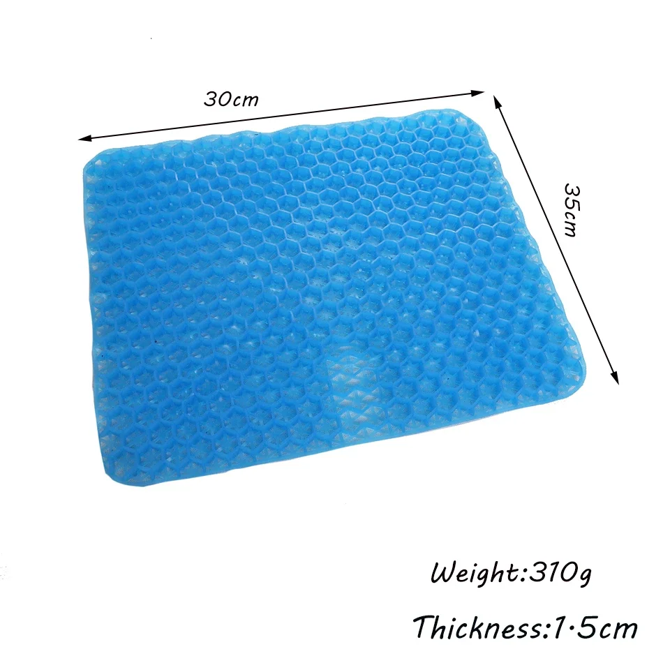 Gel Seat Cushion,Soft & Breathable,Wheelchair Reduce Sweat,Gel Chair Cushion for Hip Pain,Office Chair,CarComfort,outdoor 