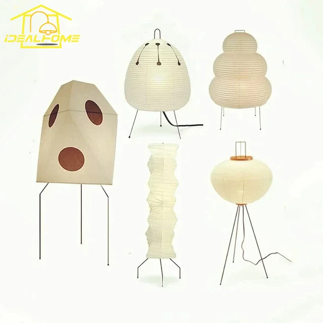 Akari Noguchi Yong Floor Lamp LED E27 Wabi-sabi Rice Paper Decorative Interior Lighting Living/Tea Room Sofas Bedroom Restaurant