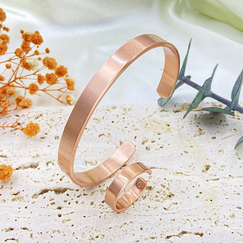 Pure Copper Bracelet and Ring Set - packaging