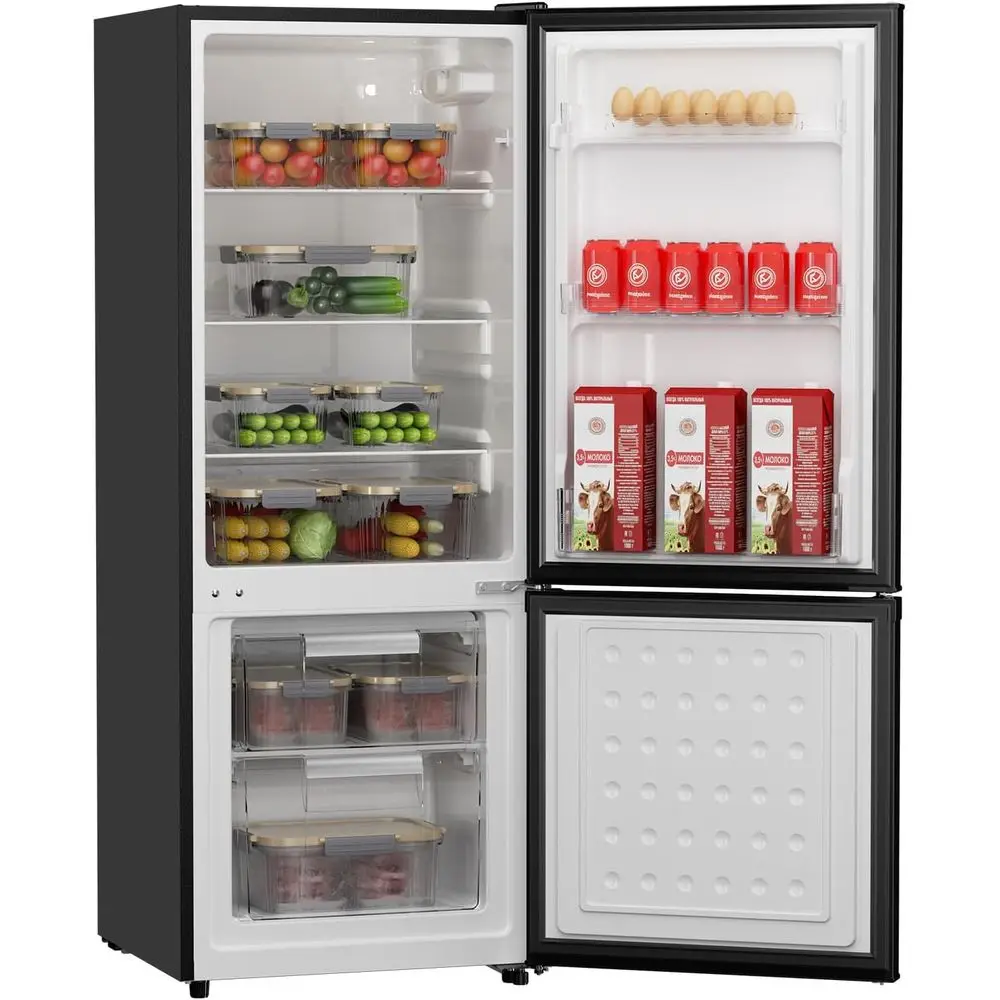 Energy-Saving Bottom-Freezer Refrigerator, 7.1 Cu.Ft, Ideal for Apartments and Dorms, Adjustable Temperature Control Customized