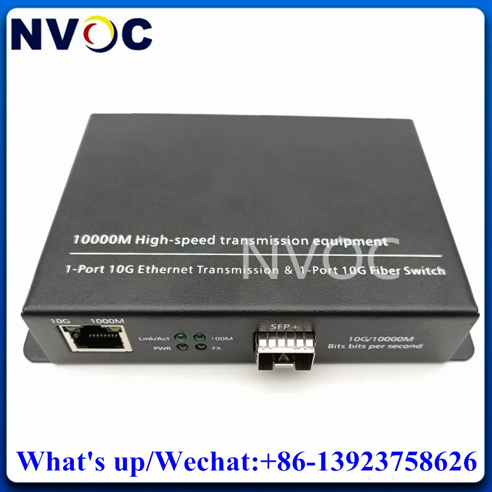 

10Gigabit Media Converter,10G Ethernet SFP Convertor for 100/1000Base-T,2.5/5/10GBase-T Unmanaged Copper Transceiver Module