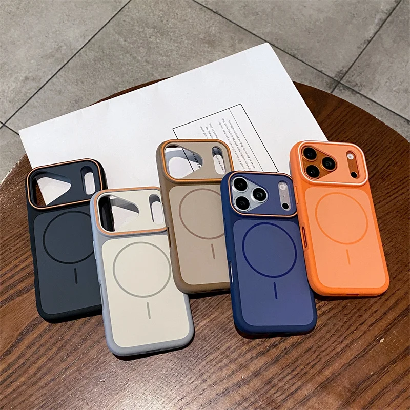 Luxury Matte Magnetic Wireless Charging Shockproof Phone Case