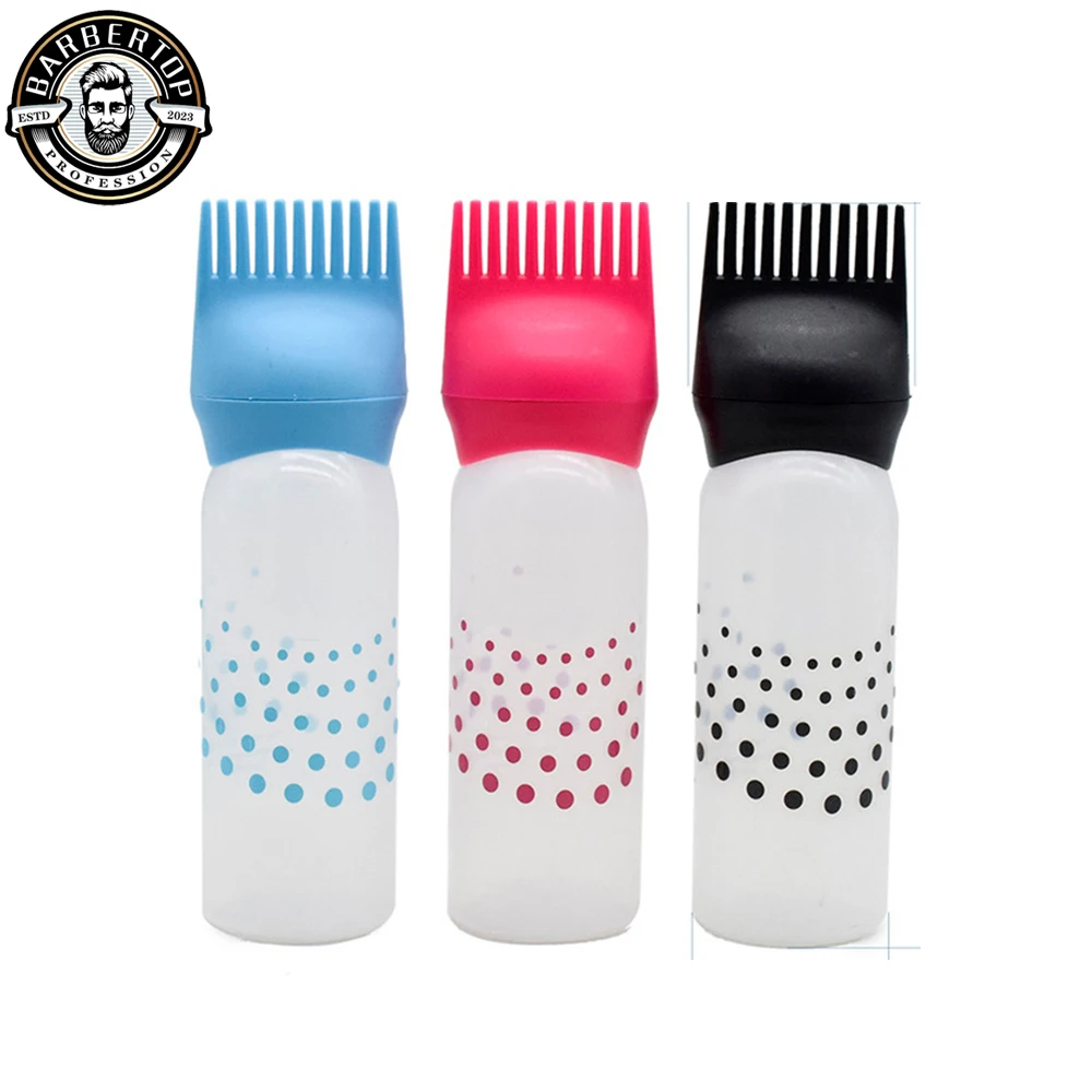 170ml Hair Dye Applicator Bottles with Graduated Brush Dispensing  Plastic Shampoo Bottle Hair Coloring Smudge Hairdressing Tool too cool for school кисть для подводки eye smudge brush