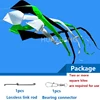 3D 4-meter Rainbow Colorful Nylon Soft Inflatable Kite Hanger Float Tail Strap Spiral Tail Hanger Free Connecting Rod Package 4