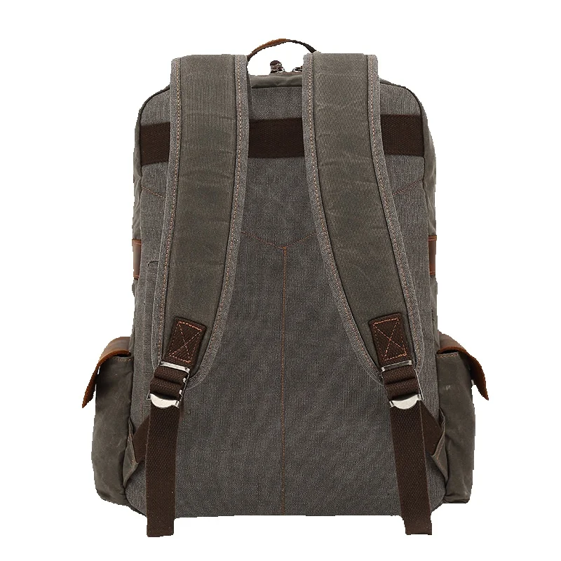 Zaino da uomo LazyZoom, per attività all'aperto, sport, viaggi, escursionismo, grande, per studenti e scuola, in pelle di cavallo pazzo cerata_voghion.com