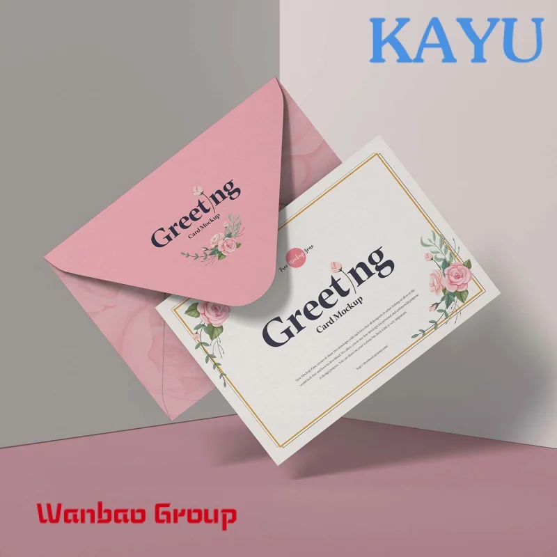 Custom  High Quality Luxury Custom Printing Business Wedding Thank You Paper Greeting Card