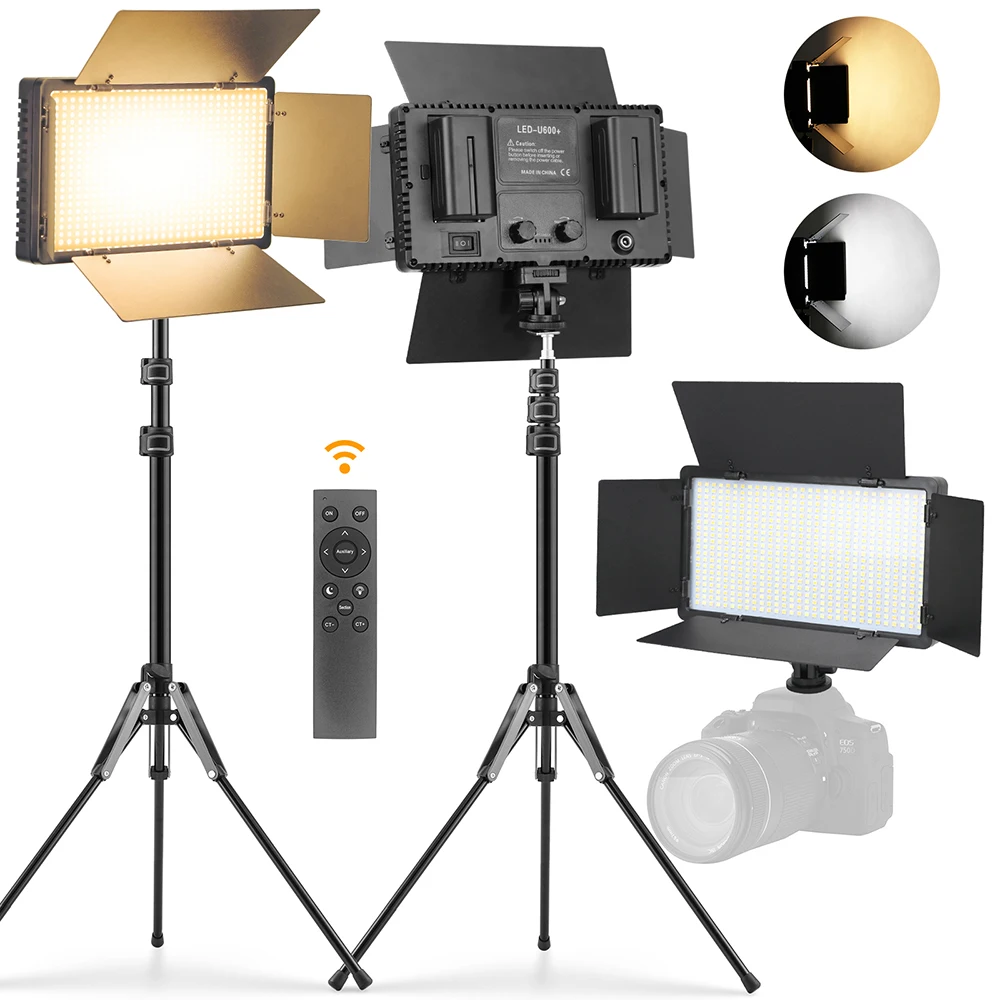 Skænk køkken overdrive 50w Led Photo Studio Light For Youbute Game Live Video Lighting Portable  Recording Photography Panel Lamp With Tripod Battery - Photographic Lighting  - AliExpress