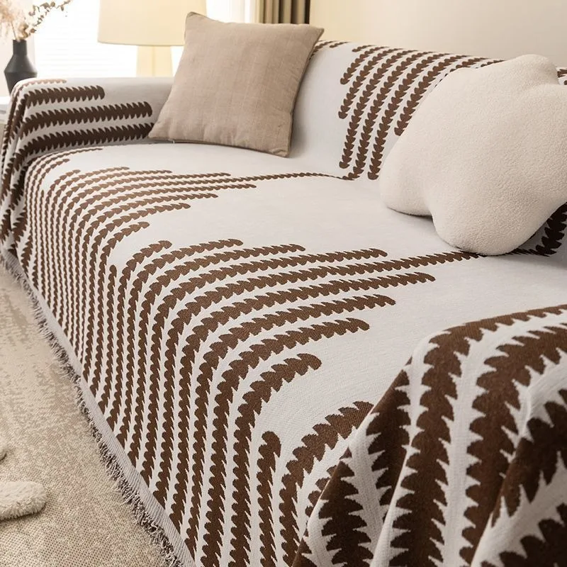 Chenille Line Sofa Towel Modern Non-slip Simple Sofa Cover Cloth One Piece Full Cover Sofa Cushion Sofa Covers for Living Room 5