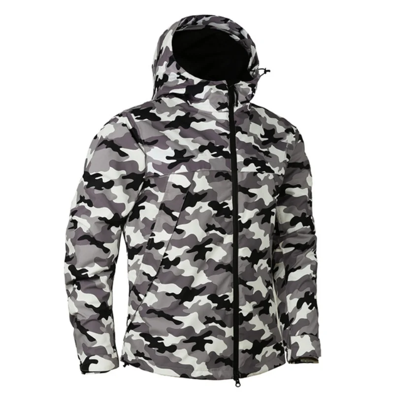 

New Autumn Men's Tactical Windbreaker Camouflage Military Jacket Coat for Male Fashion Design Waterproof Army Lightweight Jacket