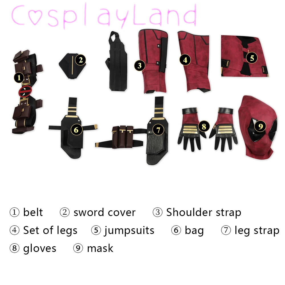  Deadpool Weapons Kit disfraz y accesorios : Ropa, Zapatos y  Joyería