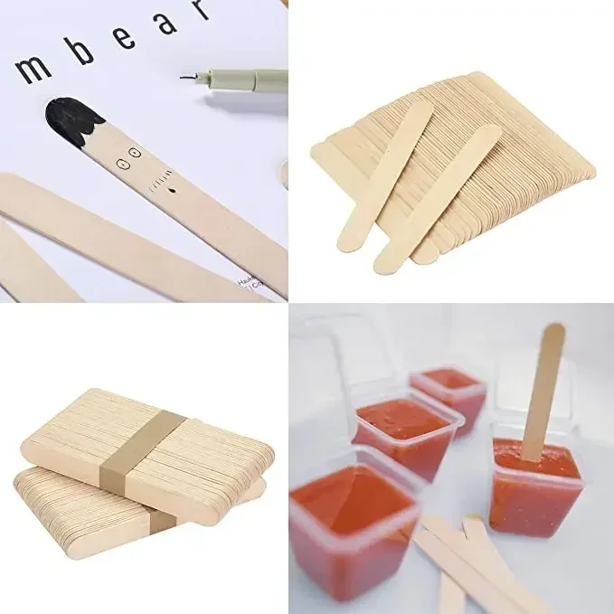 Description Picture 6 of item50pcs Personalized Lollipop Sticks Eid Mubarak Wood Ice Cream Stick for Silicone Mold Party Event Cakesicle Popsicle Stick