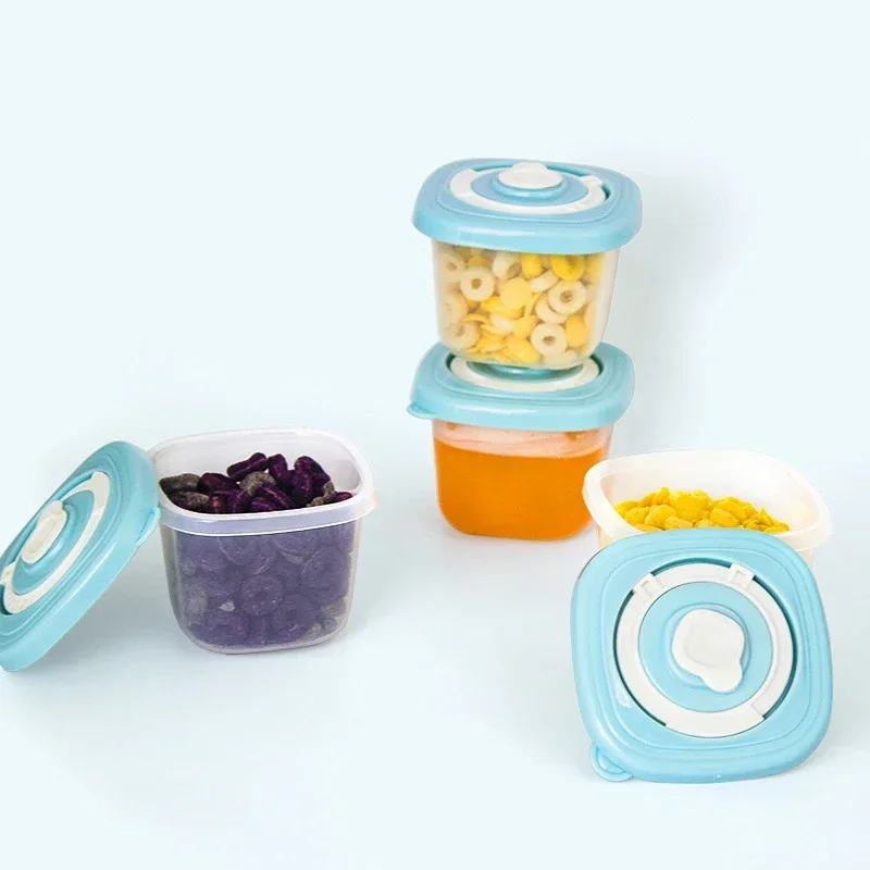 Baby Food Storage Containers Portable Food Storage Box BPA Free Mini Learning Dishes Extra Bowl Sealed Can Microwave