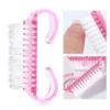 50/5Pcs Plastic Nail Brushes Mix Color Nail Hand Scrubbing Cleaning Brush Dust Cleaner Nail Art Manicure Soft Remover Tools 2