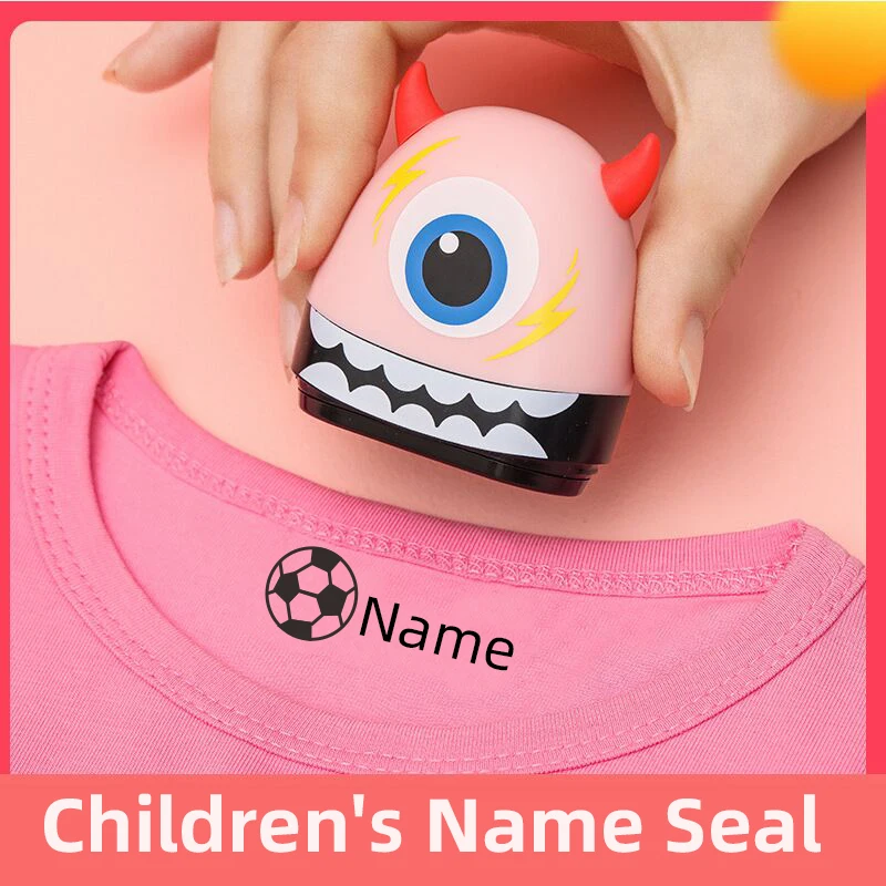 Children's Name Seal Student's Name Stamp Kindergarten Clothes Waterproof Sticker Montessori Stamp Gift