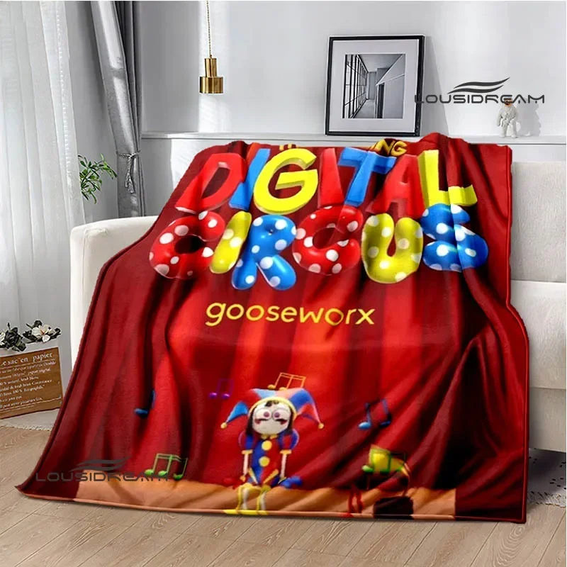 THE AMAZING DIGITAL CIRCUS Cartoon blanket Warm Flannel blankets Soft Cozy Blanket Sofa Travel Blanket bed linings Birthday Gift 6