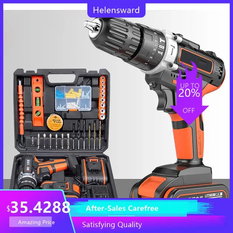Brushless Impact Lithium ion Hand Drill Compact And Lightweight Multifunctional Screwdriver Rechargeable Power Tool