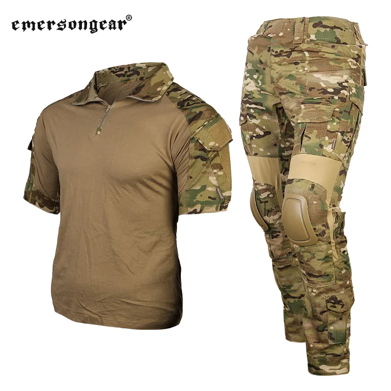 

Emersongear Tactical Summer Version Combat Set Uniform Clothes Shirts Pants Training Suits Shooting Airsoft MC EM6919