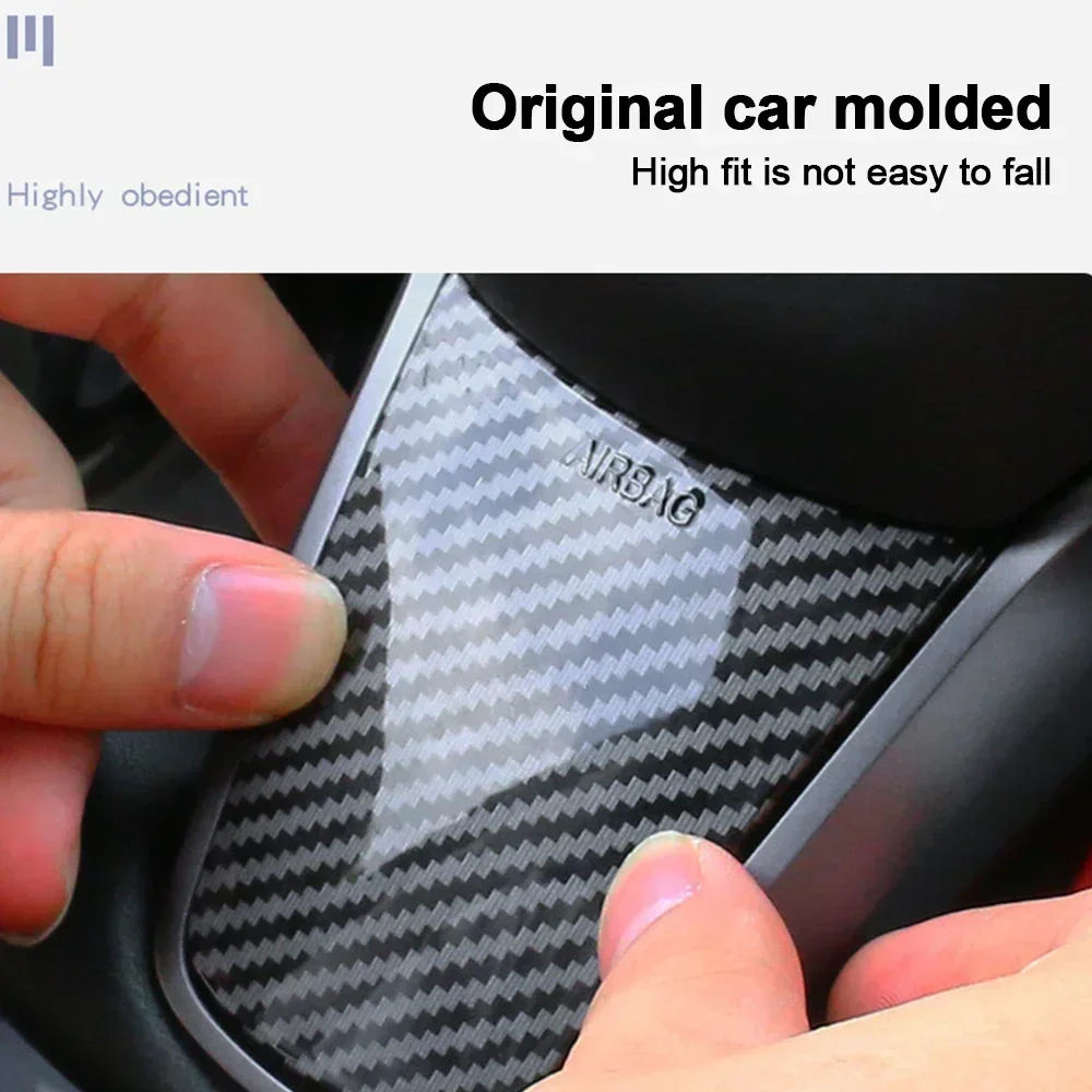 For Tesla Model Y/3 Carbon Fiber Steering Wheel Durable Stylish Custom Fit Enhance Your Driving Experience Easy Installation