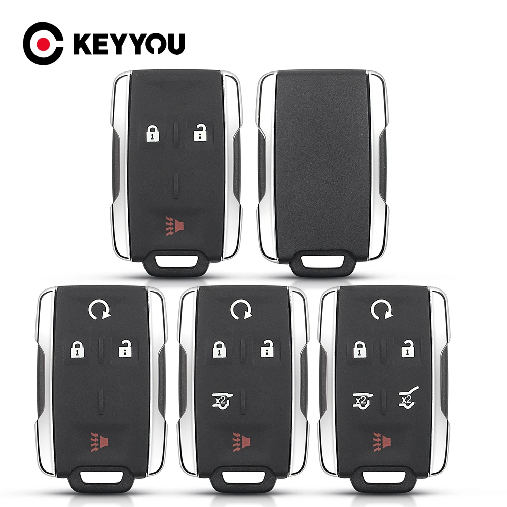 Keyyou Per Chevrolet Suburban Tahoe Colorado Silverado 3/4/5/6 Pulsanti Fob Case Smart Key Fob Shell Housing Car Key Case