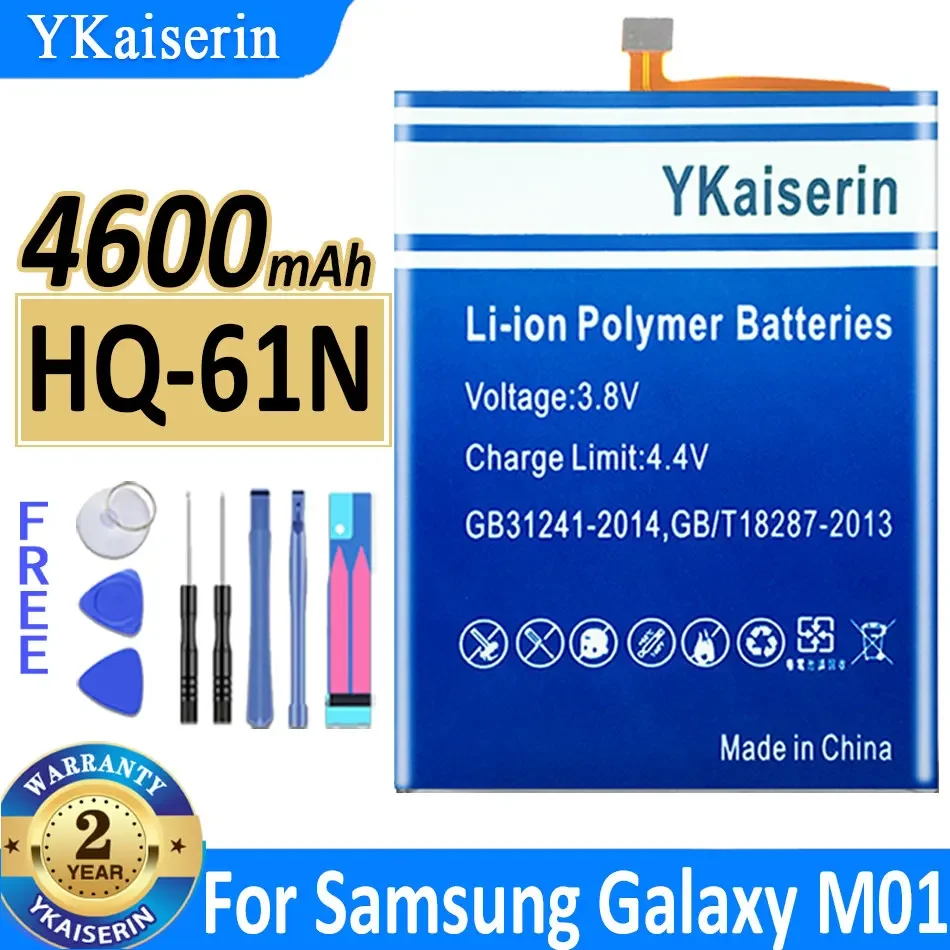 

YKaiserin HQ-61N 4600mAh Replacement Battery For SAMSUNG Galaxy M01 2020 SM-M015 SM-M015F/DS SM-M015G Batteries