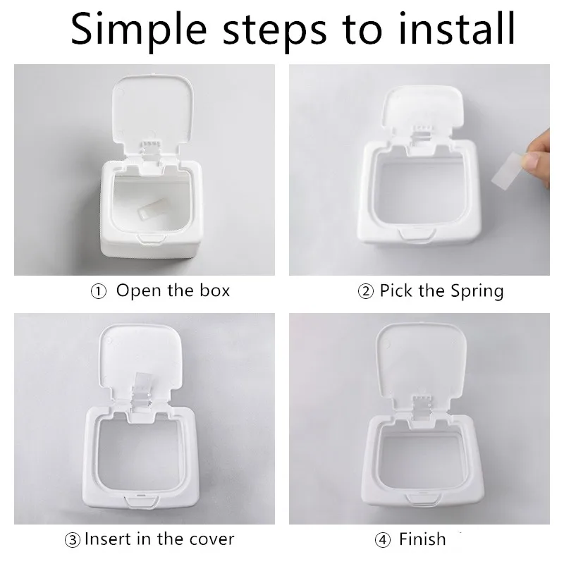 Storage Box Self Adhesive Storage Box Transparent Storage Box Lockable Storage Box 3154 Desktop Storage Box Mini With Pop-Ups Swab Cosmetic Cotton Plastic Dustproof Student Sundries Finishing Box