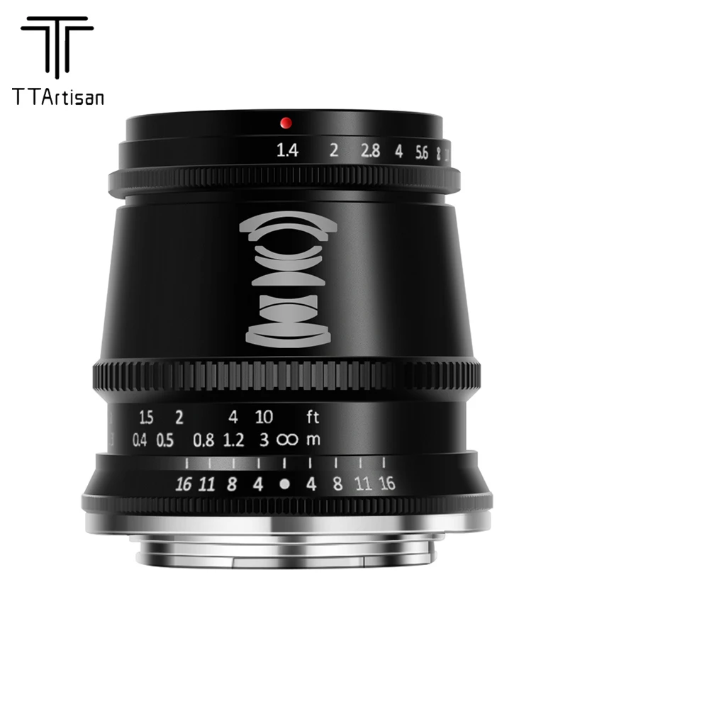 Ttartisan 17Mm F1.4 Aps-C Obiettivo Per Fotocamera Grandangolare Con Messa A Fuoco Manuale Per Fuji X Canon M Panasonic Olympus M43 Nikon Z Sony E Lei