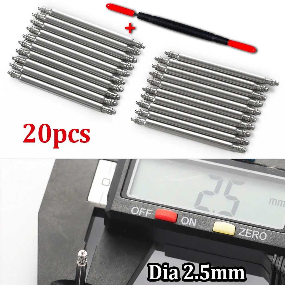 Premium Stainless Steel Spring Bar Set with Tool - Assorted Sizes