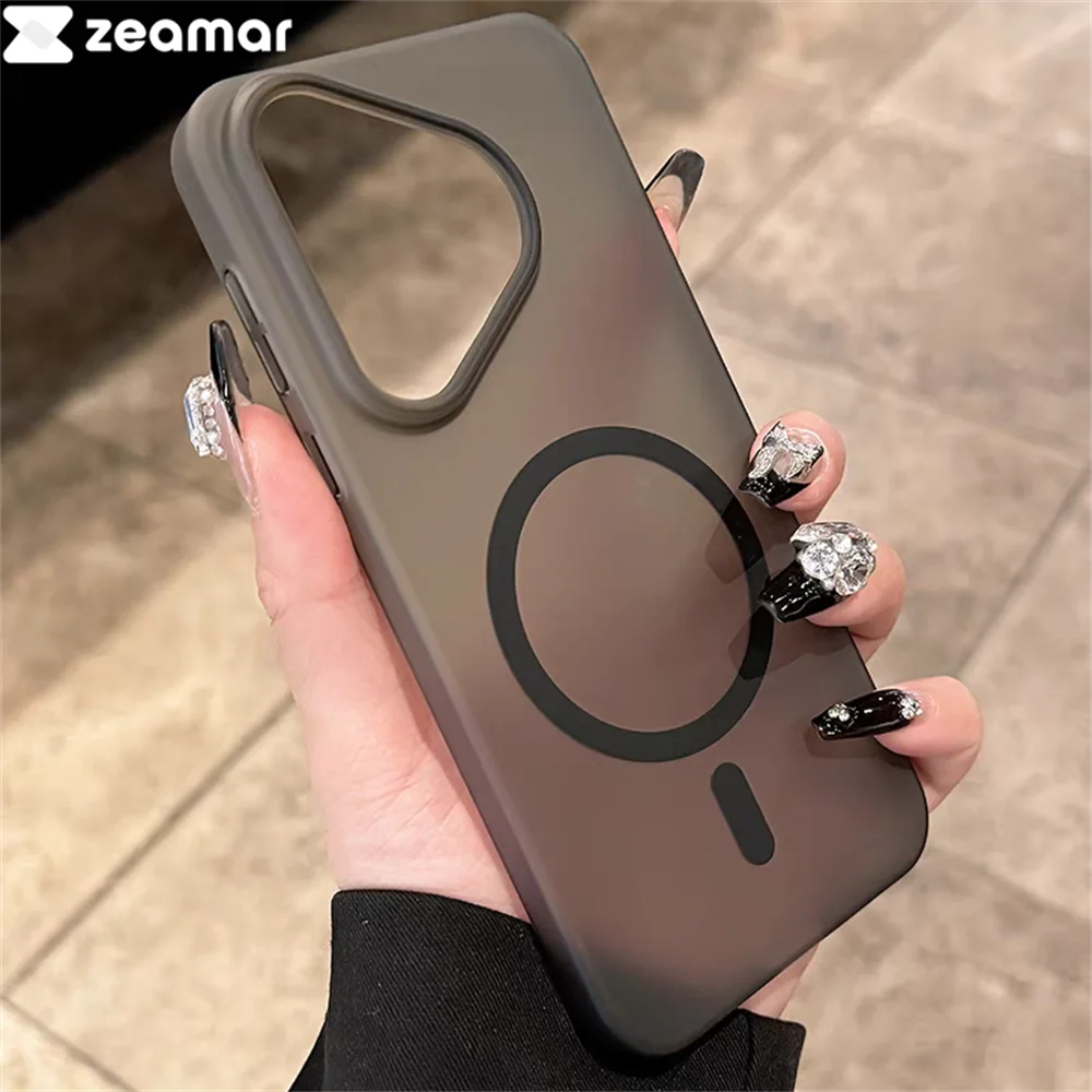 Magnetic Matte Translucent Soft Case with Magsafe Compatibility for Huawei & Honor Series