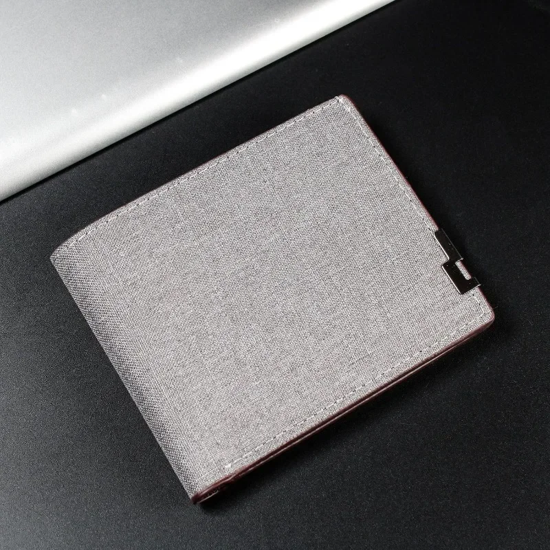 

New Fashion Everything Simple Net Red Solid Color Horizontal Casual Men's Money Clip Youth Wallet