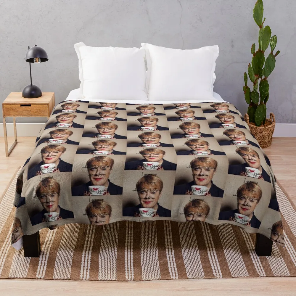 

Tea cup Eddie Izzard Throw Blanket Hairy Blankets Bed linens