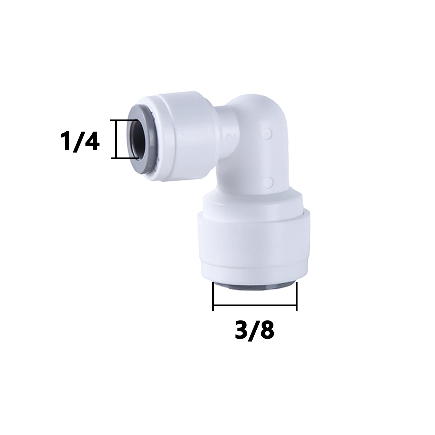 10 Stücke Ellenbogen RO Wasseranschluss 90 Grad Außengewinde 1/4 3/8 POM Schlauch Aquarium Schnellmontage Filter Umkehrosmose Teile – Detail 10