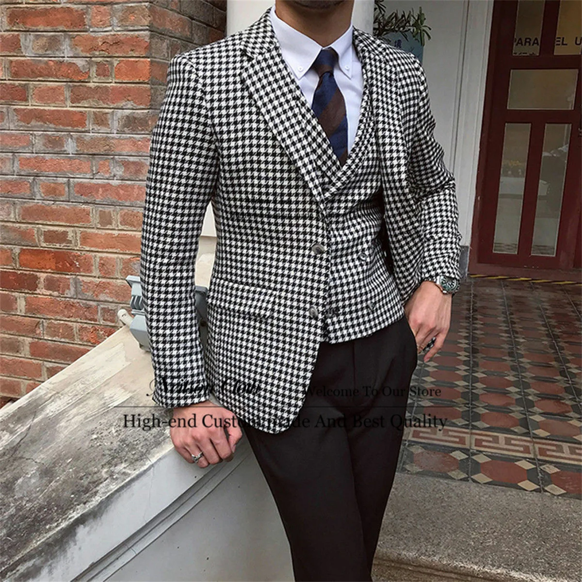 

3 шт./комплект, мужские свадебные смокинги