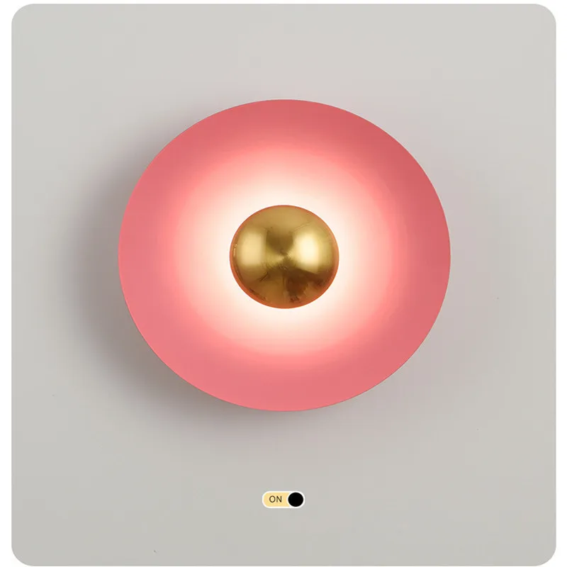 

Modern LED Indoor Round Wall Light Indoor Lamp Bedroom Living Room Dining Room Porch Creative Personality Decorative Wall Lamp