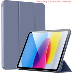 Premium Tri - Fold Magnetic Stand PU Leather Protective Tablet Cover for iPad 11th 2025 A16 (YT Lavender Purple)