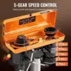 8 in Benchtop Drill Press, 2.3A Induction Motor,Tabletop Drilling Machine with 750/1140 / 1740/2340 / 3200 RPM Adjustable Speed. 3