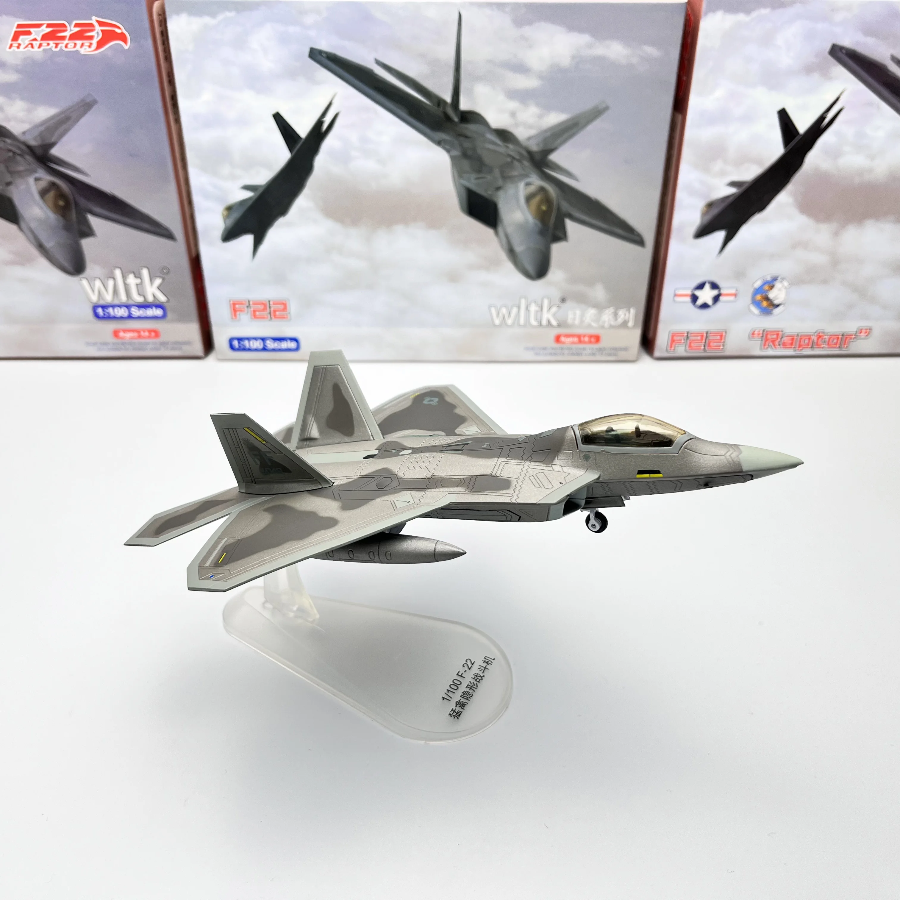 子供の合金戦闘機,1/100 us,飛行機,モデルf22,DIYキャスト