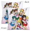 Hot Cartoon Sailor Moon Kawaii Pillow Covers Cartoon Sofa Decorative Home Double-sided Printing Short Plush Cute Cushion Cover 4