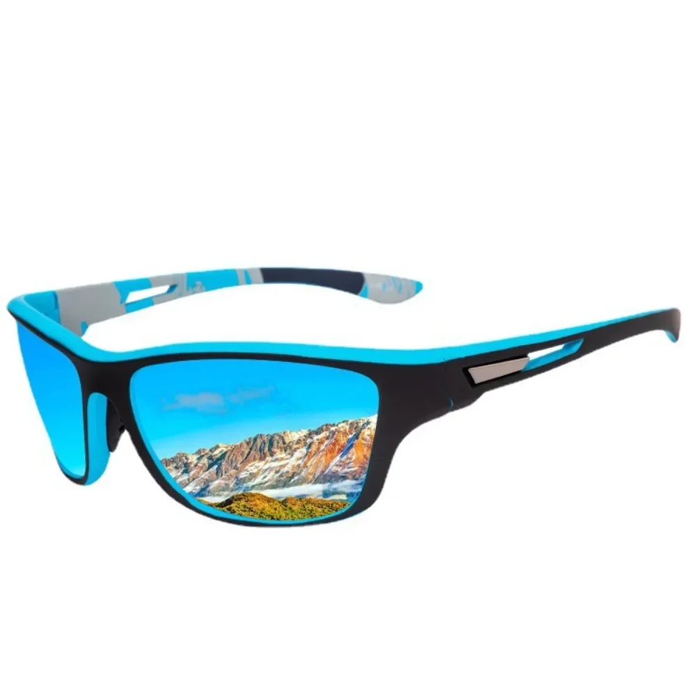 Men's Polarized Fishing Sunglasses with Glasses Chain for Men Women Driving Hiking Sun Glasses Fishing Anti-glare UV400 Eyewear