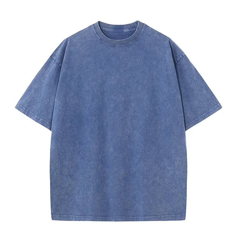 100% Cotton T-shirt, Free Customization of Your Own Logo, Urban Trend Retro Short-sleeved T-shirt, European and American Size T- - Image 11