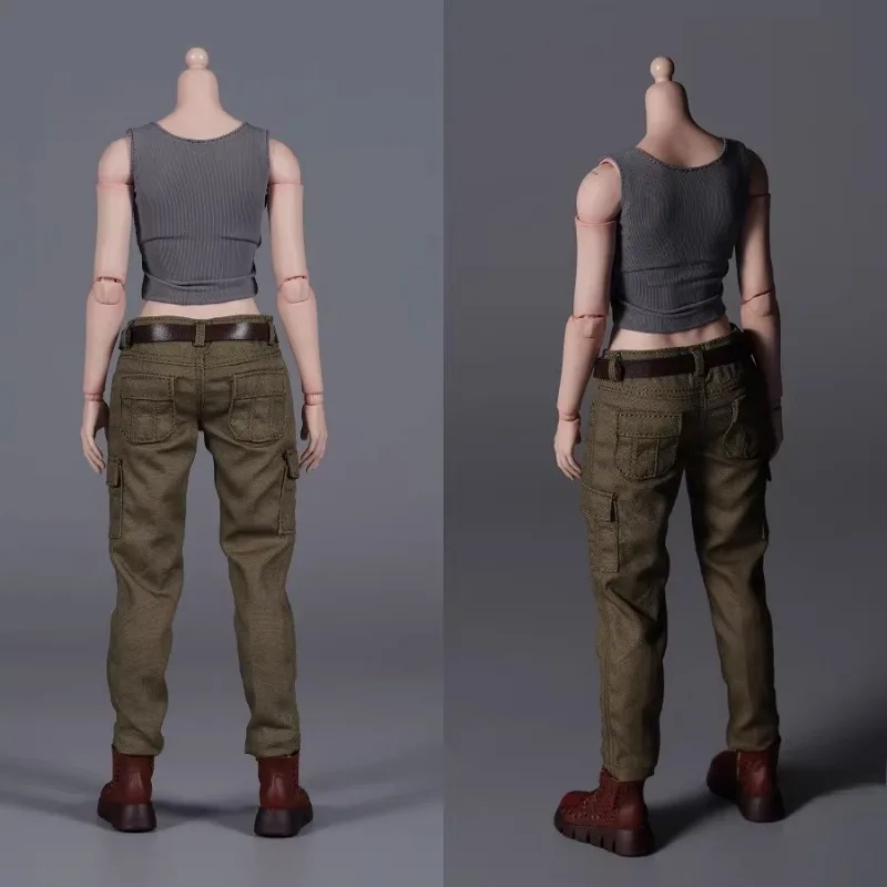 AFS X013 Funktionsarbeitshose im Maßstab 1:6, taktische Hose, weibliche Soldatenkleidung, Modell, passend für 12'' AT203 Actionfigur-Körperpuppen